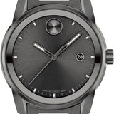 Movado Bold Verso Grey Dial Grey Steel Strap Watch for Men - 3600860 Buy Now By Movado
