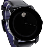 Movado Bold Black Dial Black Leather Strap Watch for Women - 3600483 Buy Now By Movado