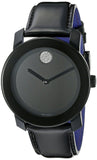 Movado Bold Black Dial Black Leather Strap Watch for Women - 3600483 Buy Now By Movado