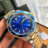 Movado Series 800 Blue Dial Two Tone Steel Strap Watch for Men - 2600149 Buy Now By Movado