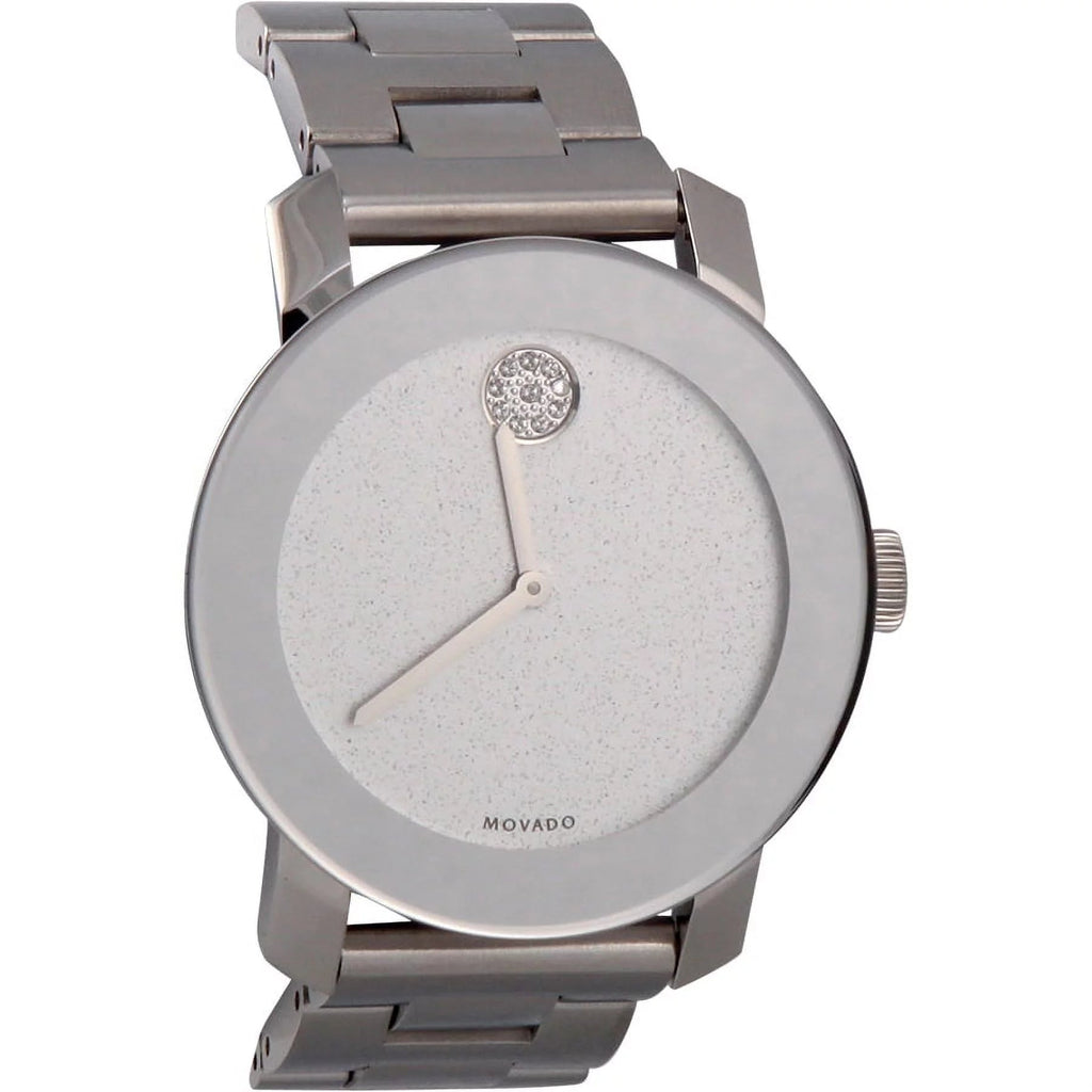 Movado Bold Crystal Dot Silver Dial Silver Steel Strap Watch For Women - 3600334 Buy Now By Movado