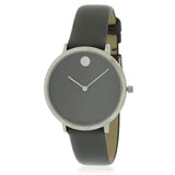 Movado Museum 70th Anniversary Grey Dial Grey Leather Strap Watch For Women - 0607144 Buy Now By Movado