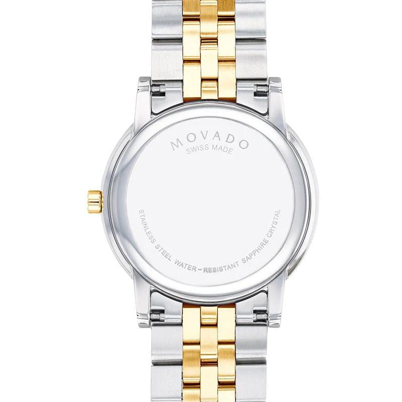 Movado Museum Classic Diamonds Black Dial Two Tone Steel Strap Watch for Men - 0607202 Buy Now By Movado