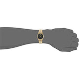 Movado Museum Classic Quartz Black Dial Gold Steel Strap Watch For Women - 0607005 Buy Now By Movado