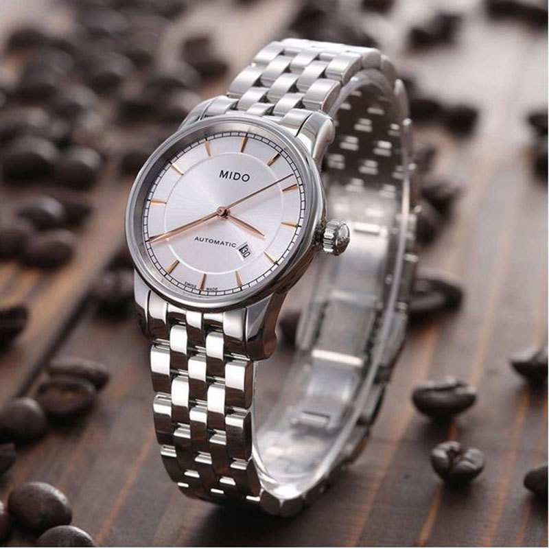 Mido Baroncelli III Automatic Silver Dial Silver Steel Strap Watch For Women - M7600.4.10.1 Buy Now By Mido