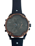 Diesel Mr Daddy 2.0 Chronograph Black Dial Black Steel Strap Watch For Men - DZ7400 Buy Now By Diesel