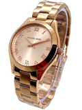Michael Kors Mini Slim Runway Rose Gold Dial Rose Gold Steel Strap Watch For Women - MK3457 Buy Now By Michael Kors