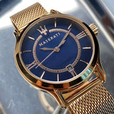 Maserati Epoca Blue Dial Rose Gold Mesh Strap Watch For Women - R8853118503 Buy Now By Maserati