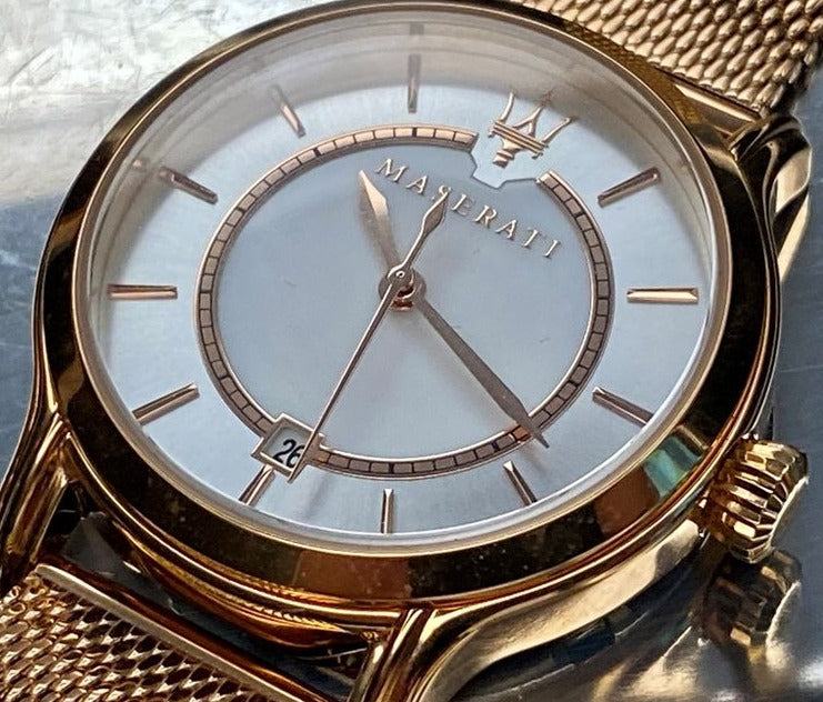 Maserati Epoca Mother of Pearl Dial Rose Gold Mesh Strap Watch For Women - R8853118506 Buy Now By Maserati