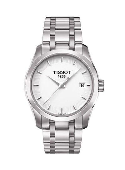 Tissot T Trend Couturier White Dial Silver Steel Strap Watch For Women - T035.210.11.011.00 Buy Now By Tissot