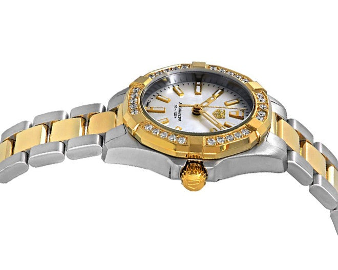 Tag Heuer Aquaracer Diamonds Mother of Pearl Dial Two Tone Steel Strap Watch for Women - WBD1421.BB0321 Buy Now By Tag Heuer
