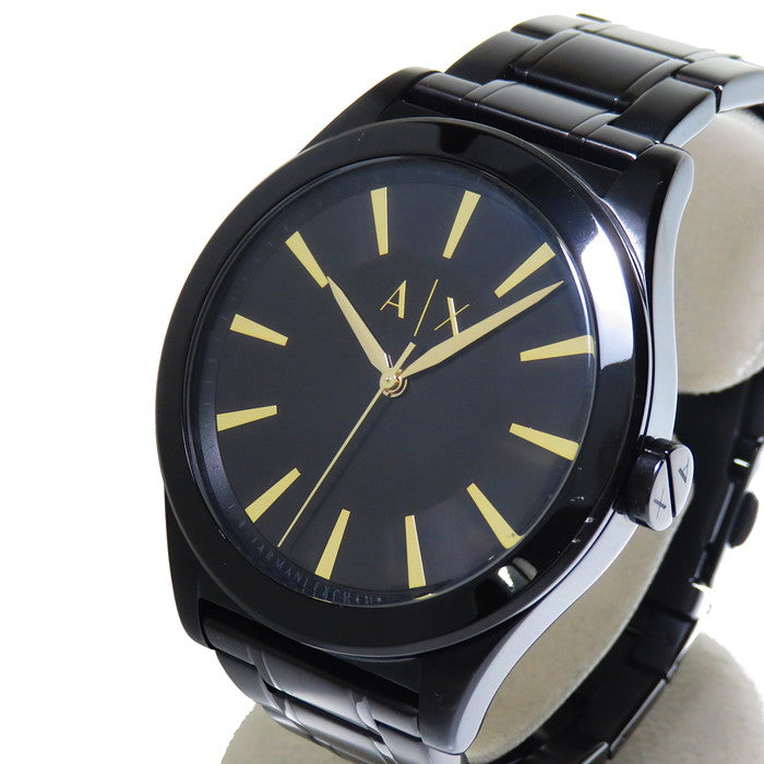 Armani Exchange Nico Analog Black Dial Black Steel Strap Watch For Men - AX7102 Buy Now By Armani Exchange