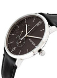 Tommy Hilfiger Brooklyn Black Dial Black Leather Strap Watch for Men - 1791509 Buy Now By Tommy Hilfiger