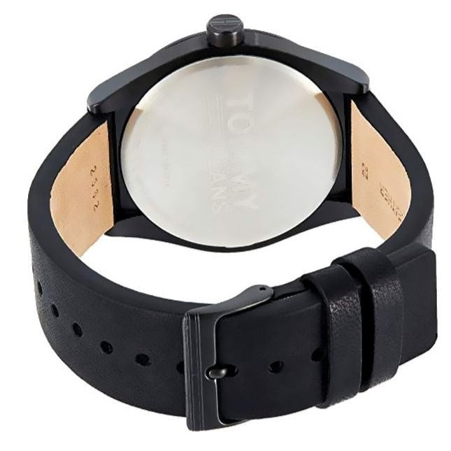 Tommy Hilfiger Monogram Pop Quartz Black Dial Black Leather Strap Watch For Men - 1791773 Buy Now By Tommy Hilfiger
