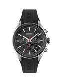 Hugo Boss Distinct Black Dial Black Rubber Strap Watch for Men - 1513855 Buy Now By Hugo Boss