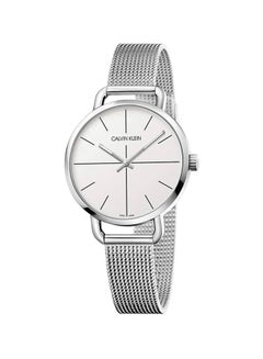 Calvin Klein Even White Dial Silver Mesh Bracelet Watch for Women - K7B23126 Buy Now By Calvin Klein