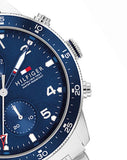 Tommy Hilfiger Jimmy Chronograph Quartz Blue Dial Silver Steel Strap Watch For Men - 1791949 Buy Now By Tommy Hilfiger