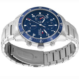 Tommy Hilfiger Jimmy Chronograph Quartz Blue Dial Silver Steel Strap Watch For Men - 1791949 Buy Now By Tommy Hilfiger