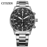 Citizen Eco Drive Chronograph Black Dial Silver Steel Strap Watch For Men - CA0690-88E Buy Now By Citizen