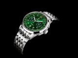 Breitling Premier B01 Chronograph 42 Green Dial Silver Steel Strap Watch for Men - AB0145371L1A1 Buy Now By Breitling