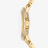 Michael Kors Camile Analog White Dial Gold Steel Strap Watch for Women - MK4801 Buy Now By Michael Kors