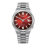Citizen Tsuyosa Automatic Red Dial Silver Steel Strap Watch For Men - NJ0150-56W Buy Now By Citizen