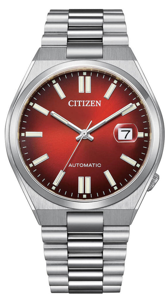 Citizen Tsuyosa Automatic Red Dial Silver Steel Strap Watch For Men - NJ0150-56W Buy Now By Citizen