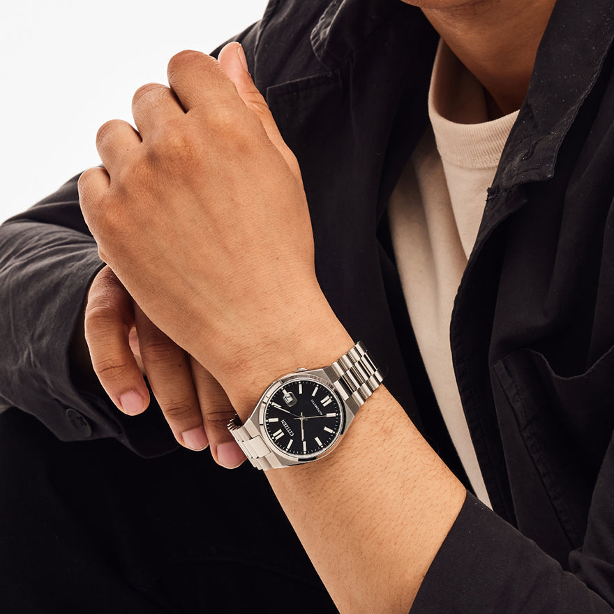 Citizen Tsuyosa Automatic Black Dial Silver Steel Strap Watch For Men - NJ0150-56E Buy Now By Citizen