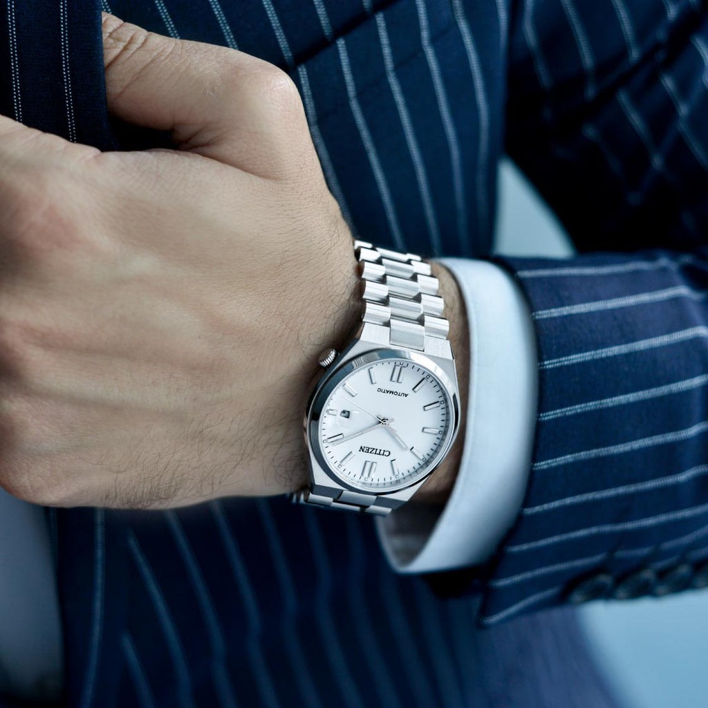 Citizen Tsuyosa Automatic White Dial Silver Steel Strap Watch For Men - NJ0150-81A Buy Now By Citizen