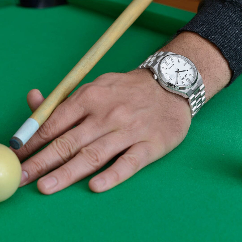 Citizen Tsuyosa Automatic White Dial Silver Steel Strap Watch For Men - NJ0150-81A Buy Now By Citizen