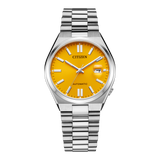 Citizen Tsuyosa Automatic Yellow Dial Silver Steel Strap Watch for Men - NJ0150-81Z Buy Now By Citizen