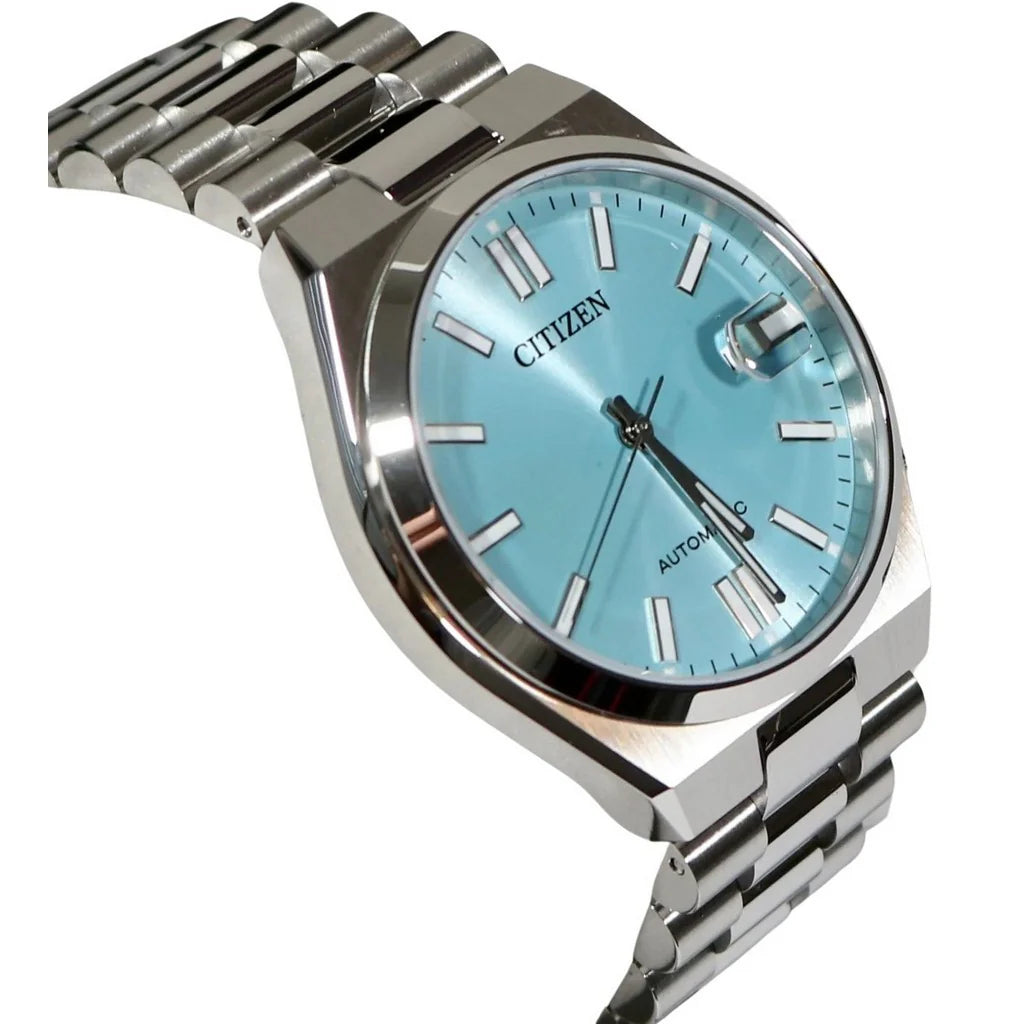 Citizen Tsuyosa Automatic Turquoise Dial Silver Steel Strap Watch For Men - NJ0151-88M Buy Now By Citizen