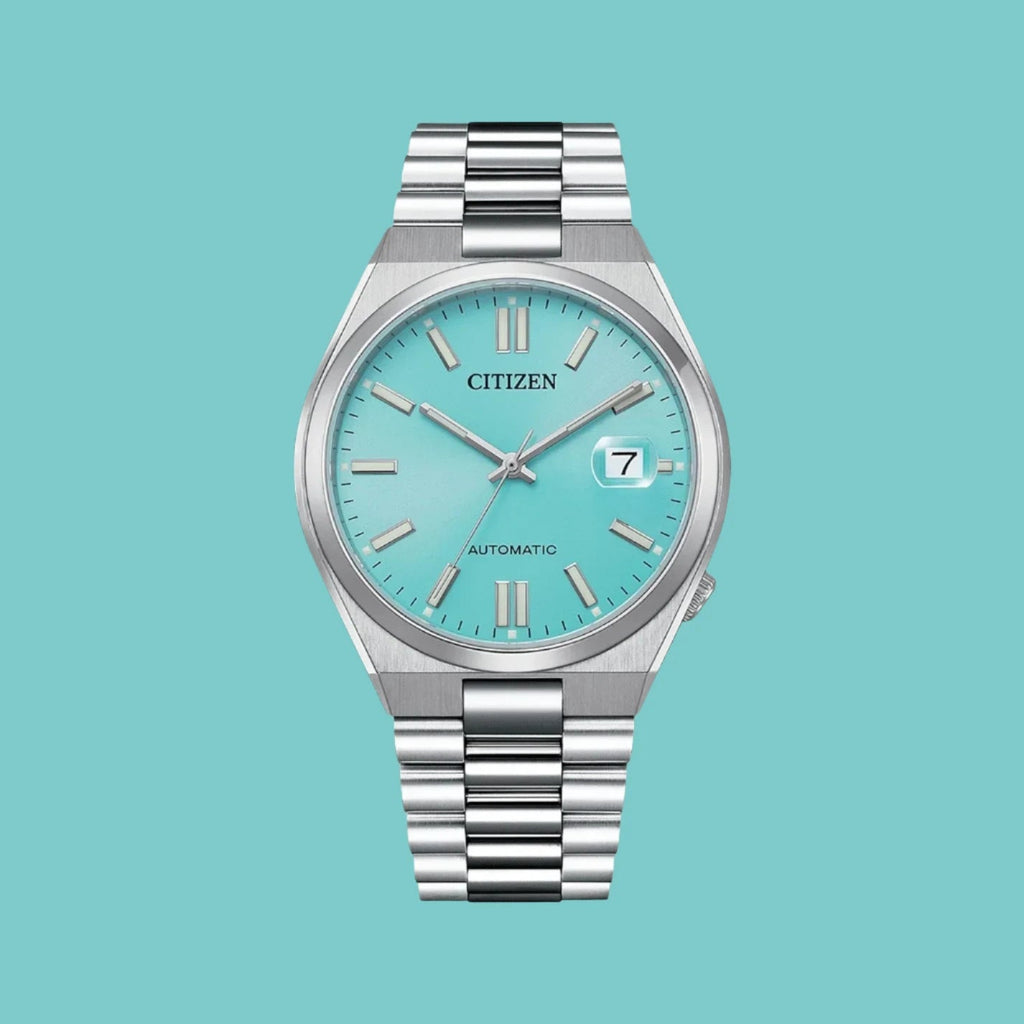 Citizen Tsuyosa Automatic Turquoise Dial Silver Steel Strap Watch For Men - NJ0151-88M Buy Now By Citizen