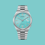 Citizen Tsuyosa Automatic Turquoise Dial Silver Steel Strap Watch For Men - NJ0151-88M Buy Now By Citizen