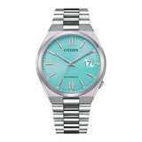 Citizen Tsuyosa Automatic Turquoise Dial Silver Steel Strap Watch For Men - NJ0151-88M Buy Now By Citizen
