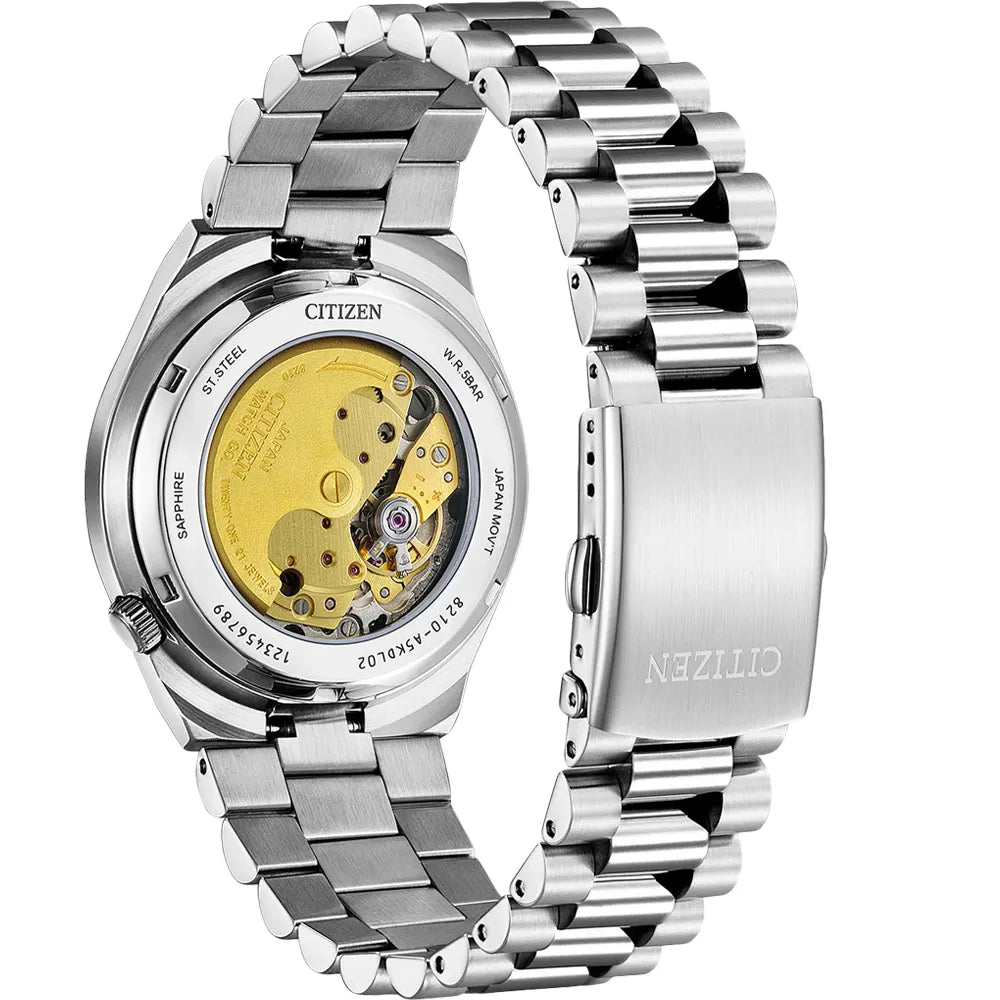 Citizen Tsuyosa Automatic Oatmeal White Dial Silver Steel Strap Watch For Men - NJ0151-88W Buy Now By Citizen