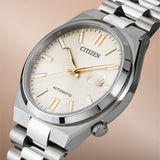 Citizen Tsuyosa Automatic Oatmeal White Dial Silver Steel Strap Watch For Men - NJ0151-88W Buy Now By Citizen