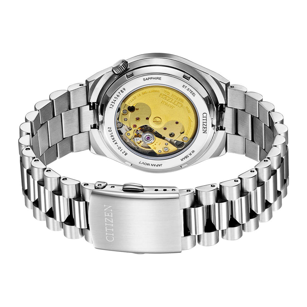 Citizen Tsuyosa Automatic Oatmeal White Dial Silver Steel Strap Watch For Men - NJ0151-88W Buy Now By Citizen