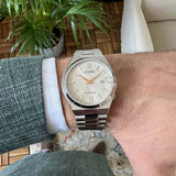 Citizen Tsuyosa Automatic Oatmeal White Dial Silver Steel Strap Watch For Men - NJ0151-88W Buy Now By Citizen