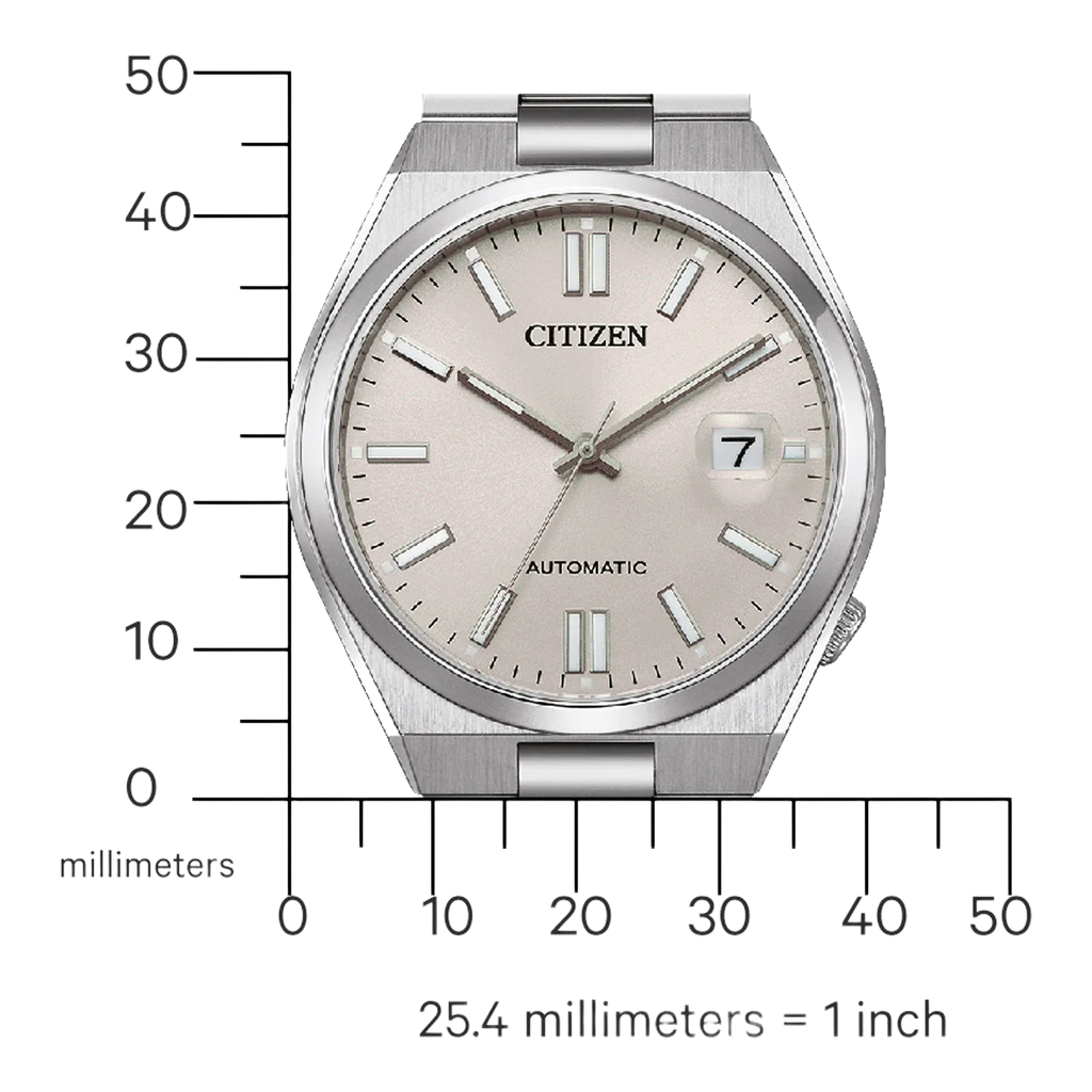 Citizen Tsuyosa Automatic Oatmeal White Dial Silver Steel Strap Watch For Men - NJ0151-88W Buy Now By Citizen