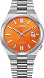Citizen Tsuyosa Automatic Orange Dial Silver Steel Strap Watch For Men - NJ0151-88Z Buy Now By Citizen