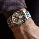 Citizen Tsuyosa Automatic Titanium Yellow Dial Silver Steel Strap Watch For Men - NK5010-51X Buy Now By Citizen