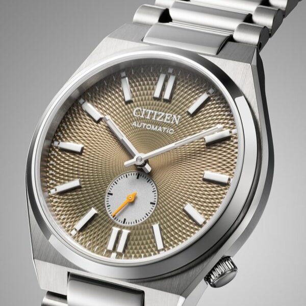 Citizen Tsuyosa Automatic Titanium Yellow Dial Silver Steel Strap Watch For Men - NK5010-51X Buy Now By Citizen