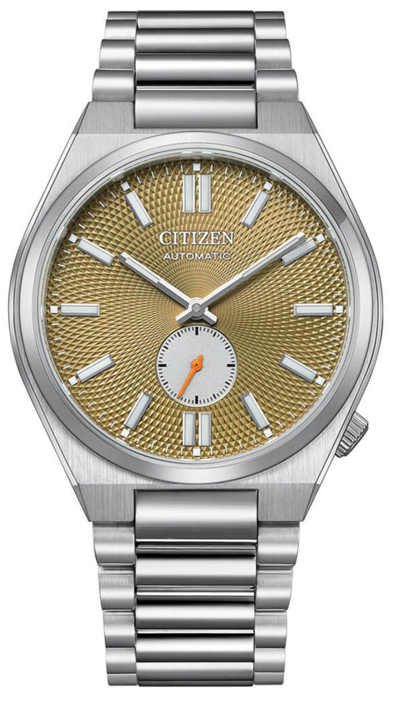 Citizen Tsuyosa Automatic Titanium Yellow Dial Silver Steel Strap Watch For Men - NK5010-51X Buy Now By Citizen