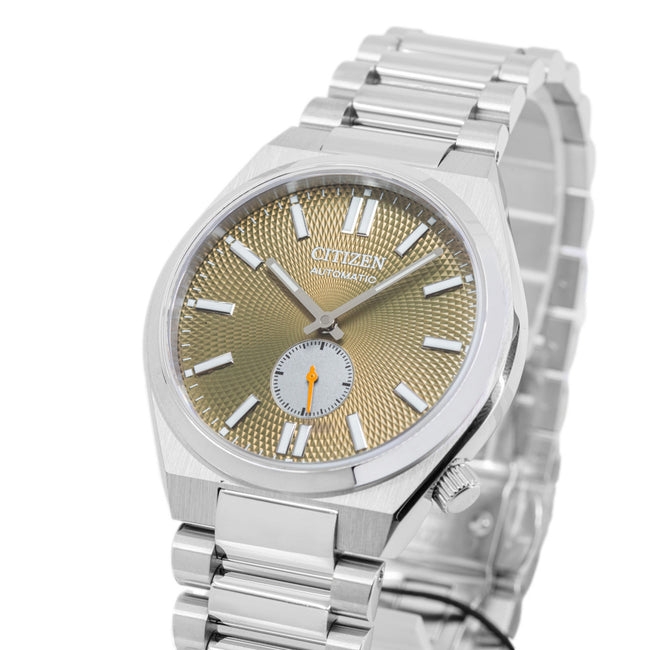 Citizen Tsuyosa Automatic Titanium Yellow Dial Silver Steel Strap Watch For Men - NK5010-51X Buy Now By Citizen