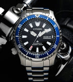 Citizen Promaster Fugu Limited Edition Diver's 200m Automatic Black Dial Silver Steel Strap Watch For Men - NY0098-84E Buy Now By Citizen