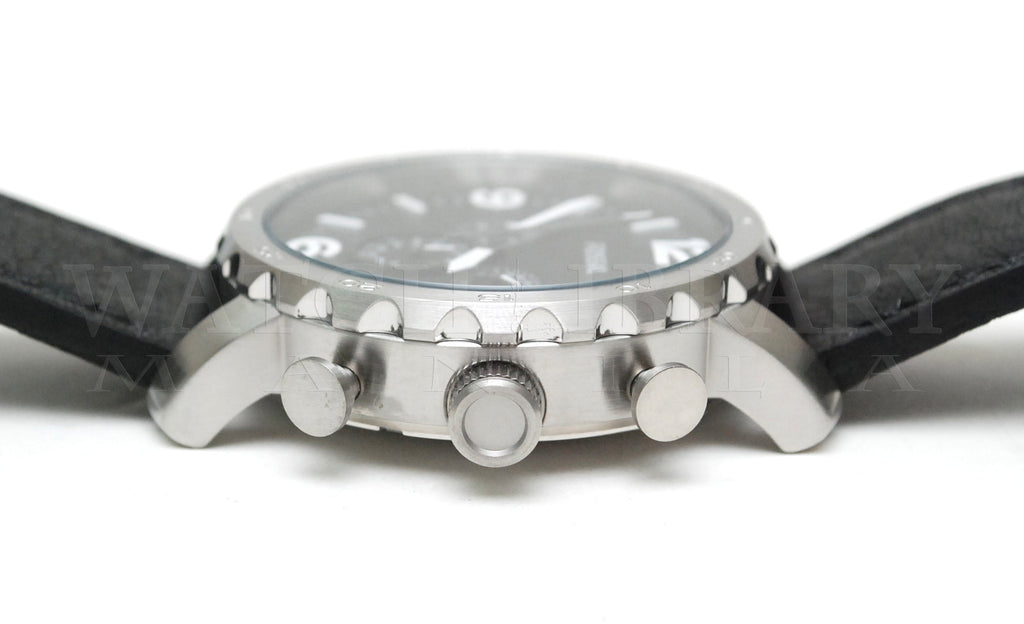 Fossil Nate Chronograph Black Dial Black Leather Strap Watch for Men - JR1436 Buy Now By Fossil