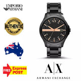 Armani Exchange Hampton Chronograph Black Dial Black Steel Strap Watch For Men - AX2150 Buy Now By Armani Exchange