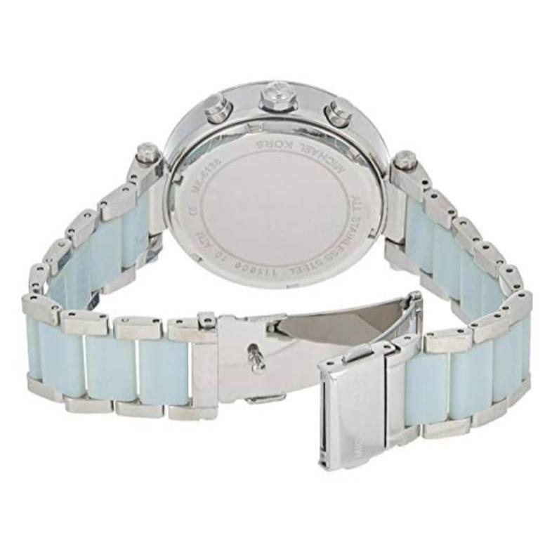 Michael Kors Parker White Dial Two Tone Steel Strap Watch for Women - MK6138 Buy Now By Michael Kors