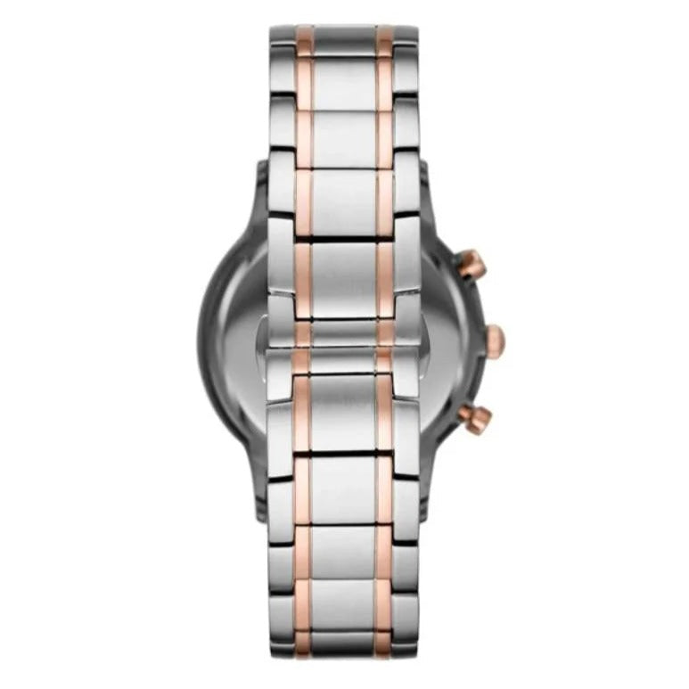 Emporio Armani Renato Chronograph Blue Dial Two Tone Steel Strap Watch For Men - AR80025 Buy Now By Emporio Armani